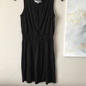 Loft Sleeveless Polka-Dot Dress